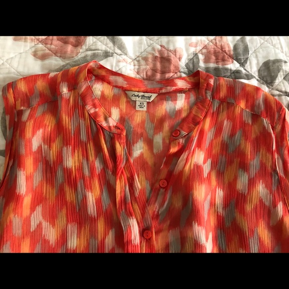 Lucky Brand Sleeveless Button-down Blouse- XS - Picture 3 of 5